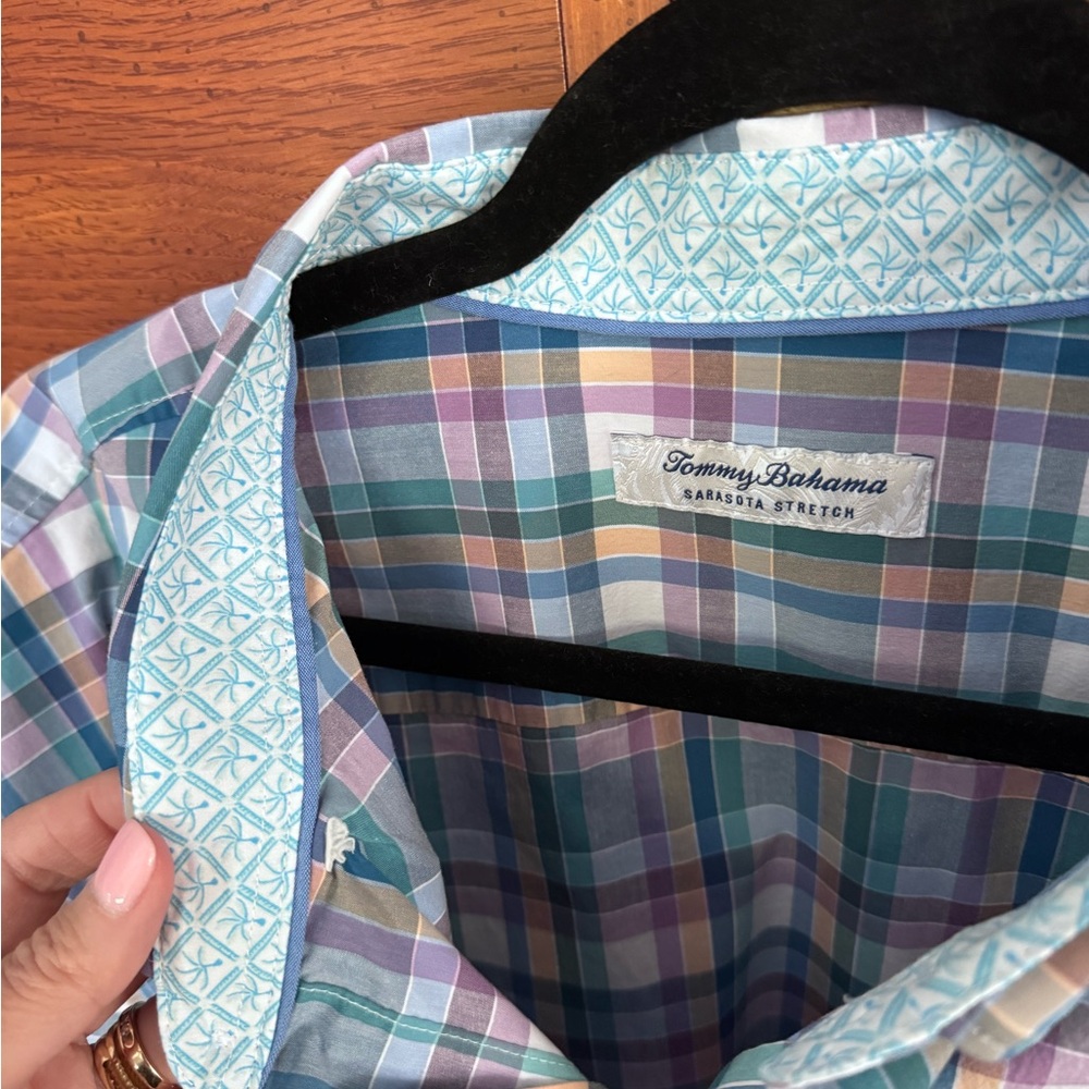 Tommy Bahama Islandzone Plaid Shirt XXL - Picture 6 of 10